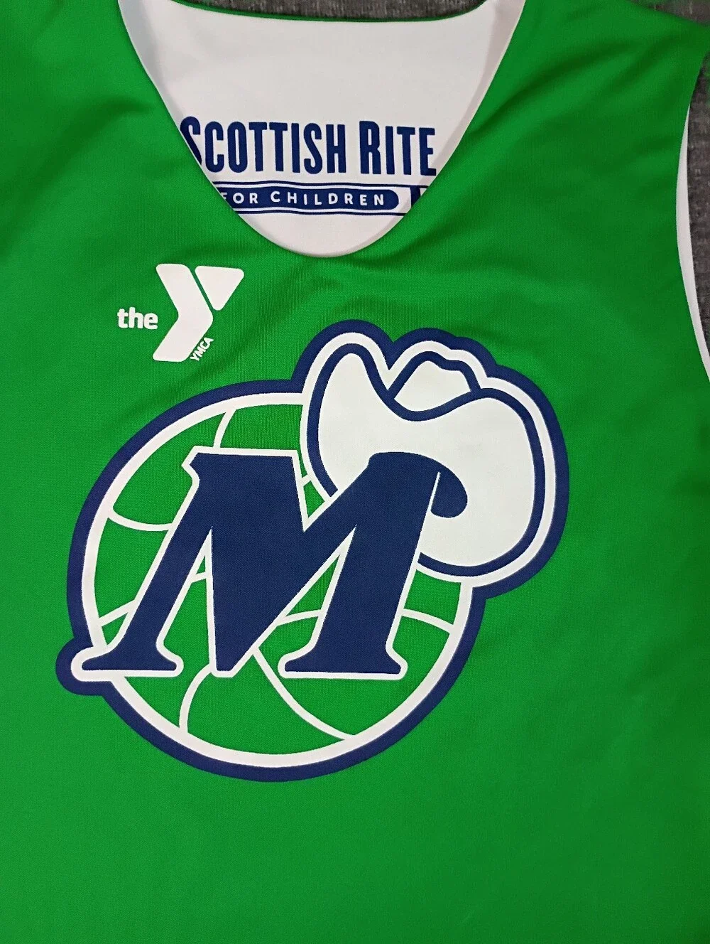 Nike Dallas Mavericks Academy Reversible Basketball Jersey Youth L Green White32